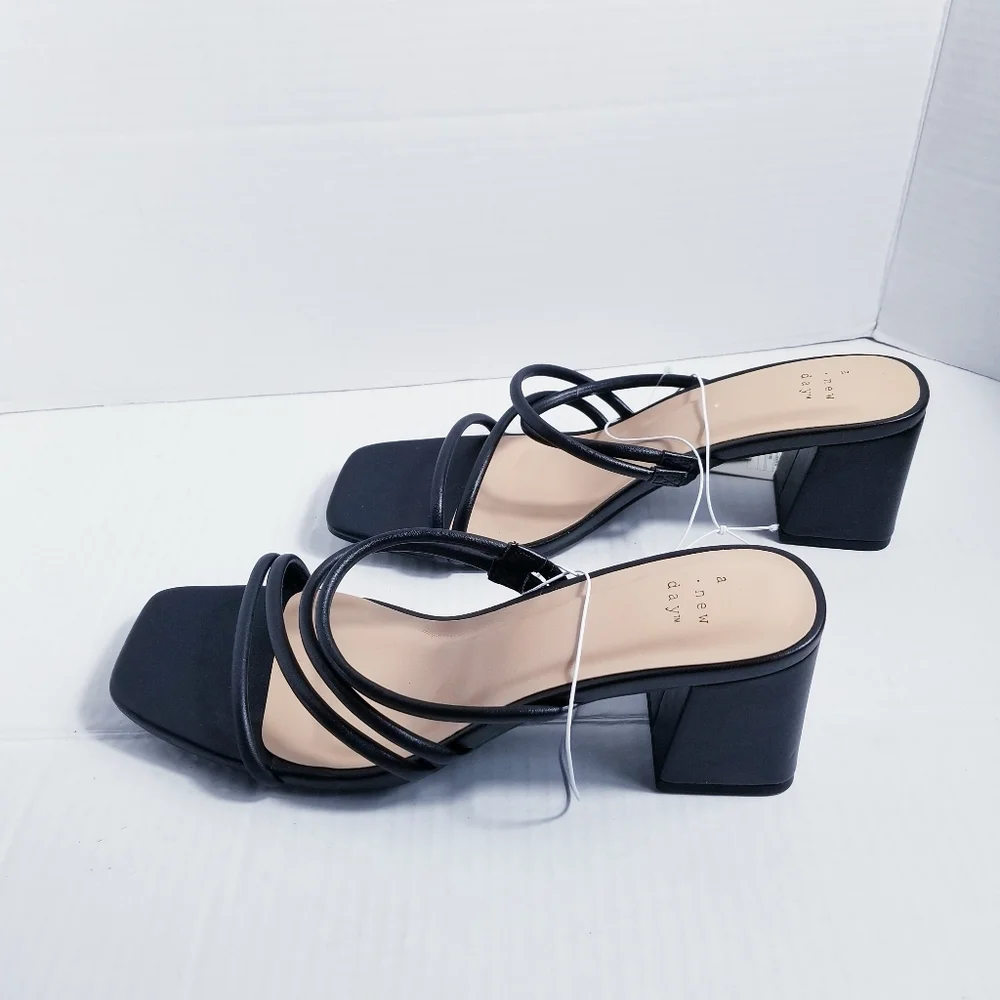 NWT A NEW DAY BLACK HEELS SIZE 9.5